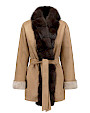  :? Reversible shearling jacket with sable