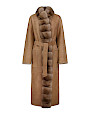  :? Reversible shearling coat with sable
