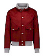  :? Bomber in misto cashmere con visone scolpito