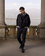  :? Bomber in misto cashmere con visone scolpito